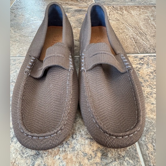Rothy’s The Driving Knit Loafer Slip On Shoes- Brown...